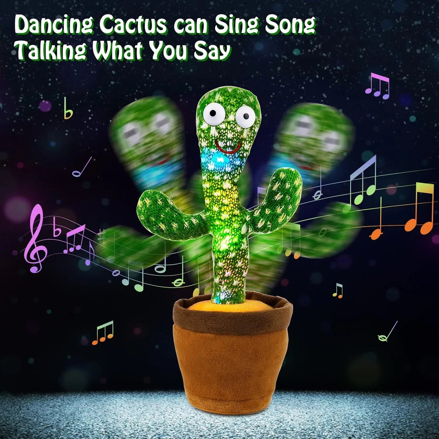 Interactive Dancing & Talking Cactus Toy