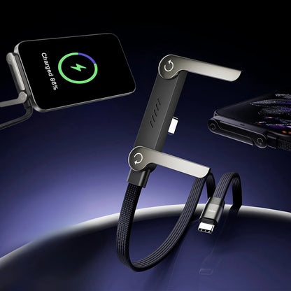 240W Charging Cable with Bracket Data Cable Type-C for Iphone and Samsung